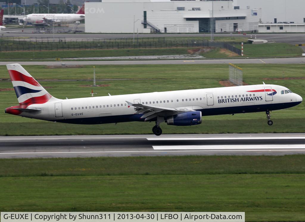 G-EUXE, 2004 Airbus A321-231 C/N 2323, Landing rwy 14R