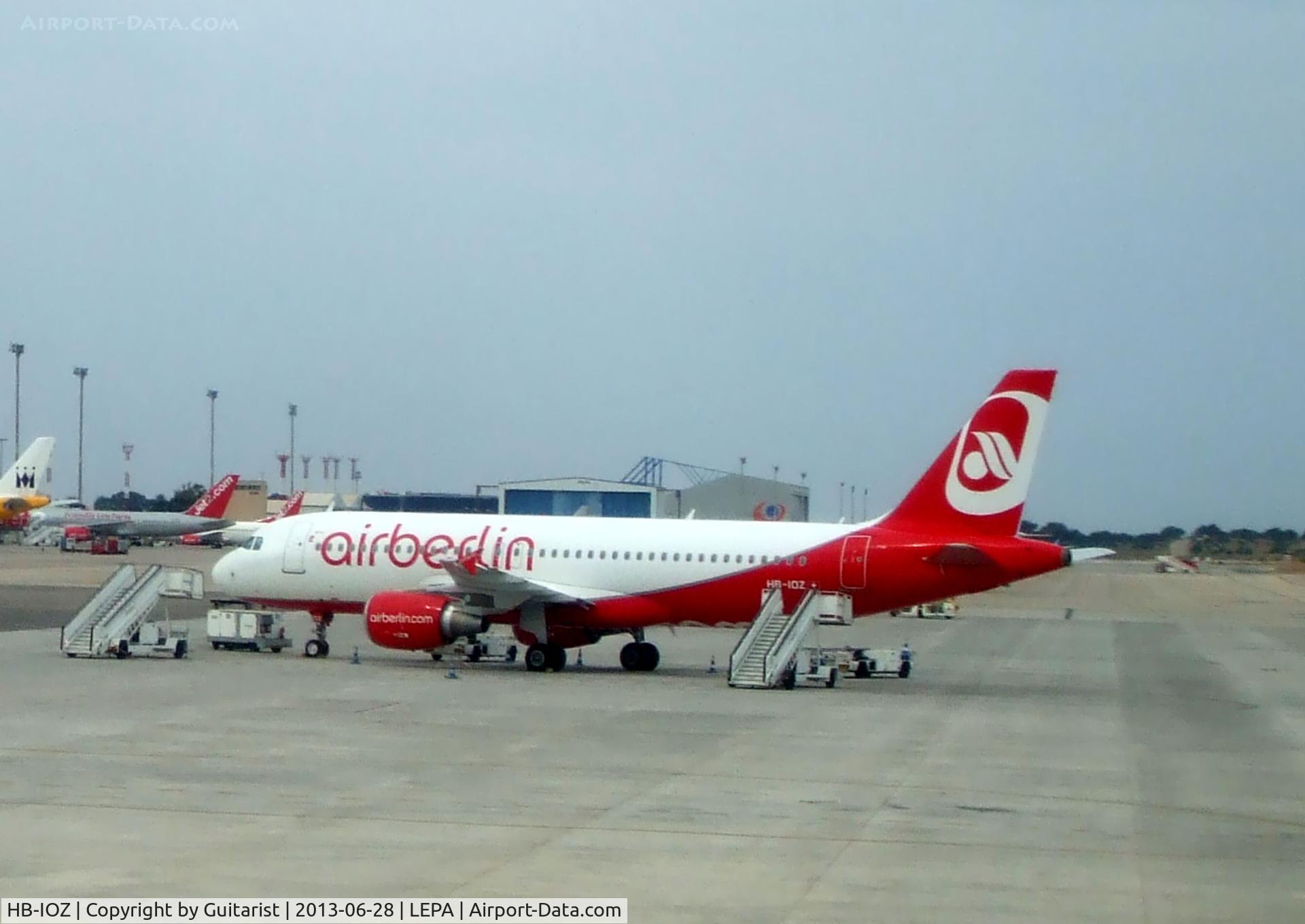 HB-IOZ, 2010 Airbus A320-214 C/N 4294, On the hard stand at Palma