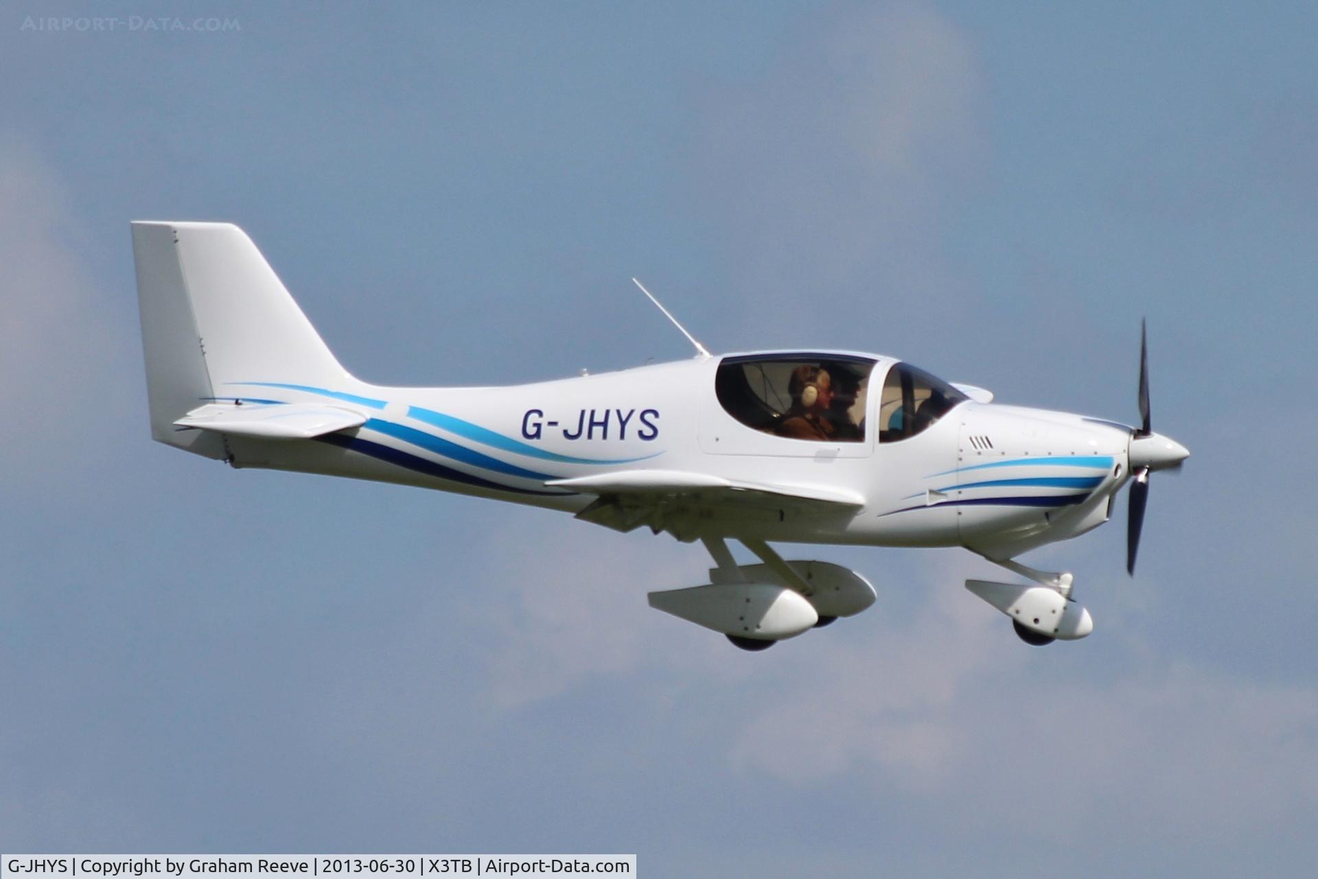 G-JHYS, 2001 Europa Tri Gear C/N PFA 247-13307, About to touch down at Tibenham.