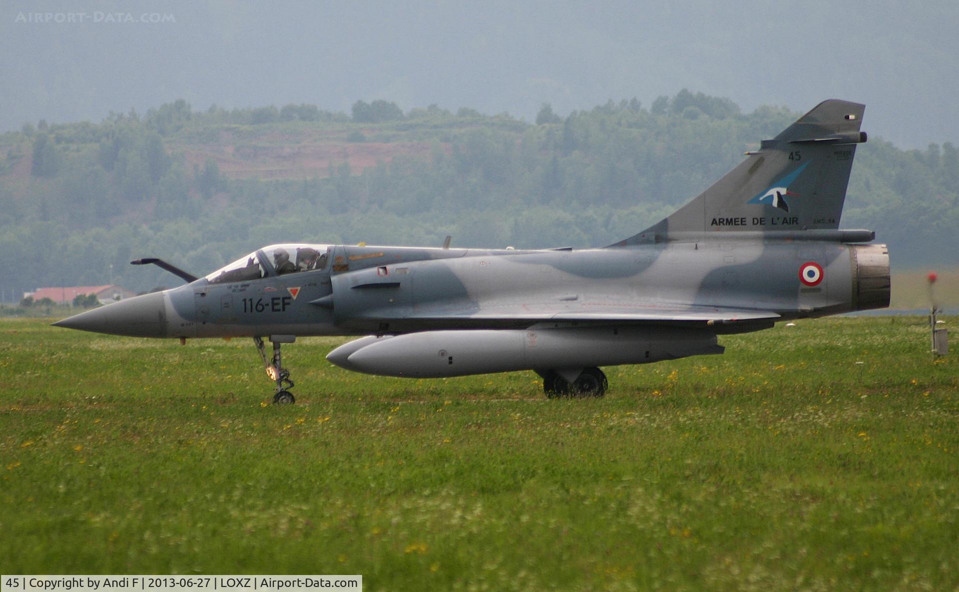45, Dassault Mirage 2000-5F C/N 211, France Airforce Dassault Mirage 2000-5F