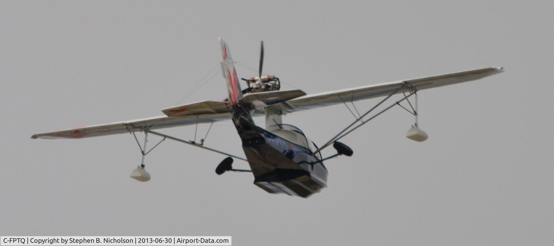 C-FPTQ, 2007 Progressive Aerodyne Searey C/N 1DK370C, Seen over Nottawasaga River at Wasaga Beach June 30 2013