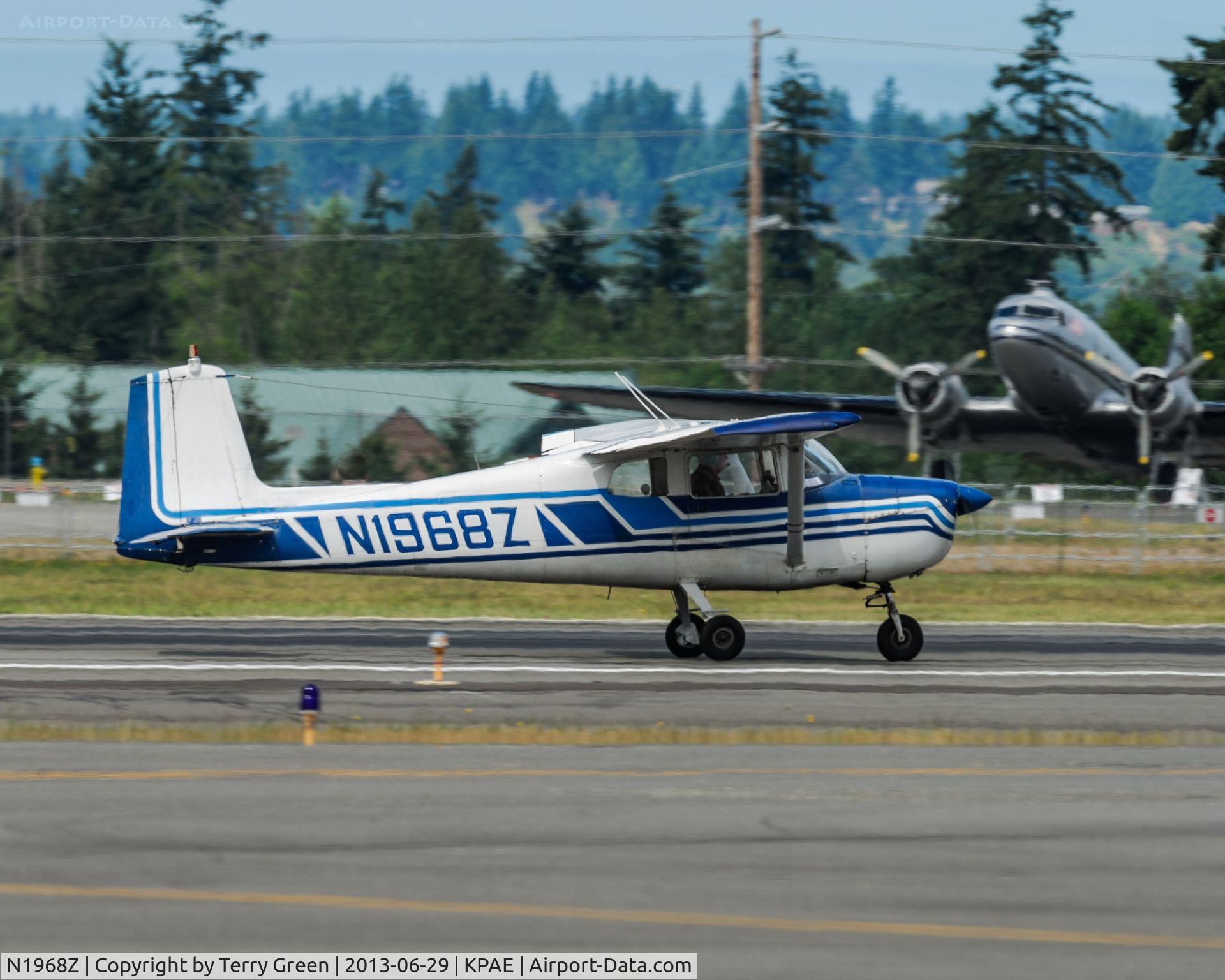 N1968Z, 1962 Cessna 150C C/N 15059768, Landing 34L @ KPAE