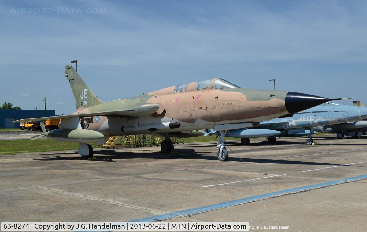 63-8274, 1963 Republic F-105G Thunderchief C/N F051, At G.L. Martin MD Aviation Museum.
