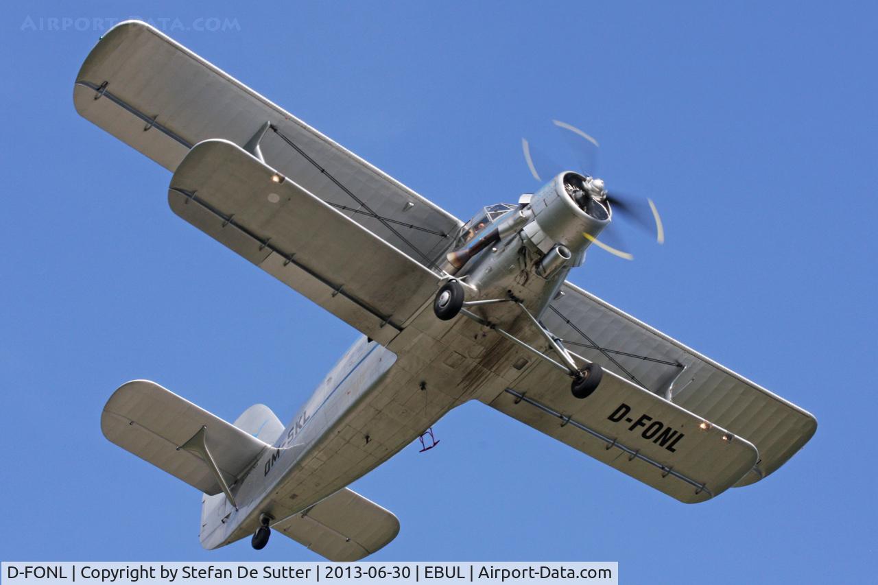 D-FONL, 1957 Antonov An-2T C/N 17802, Opendoor Vliegclub Ursel