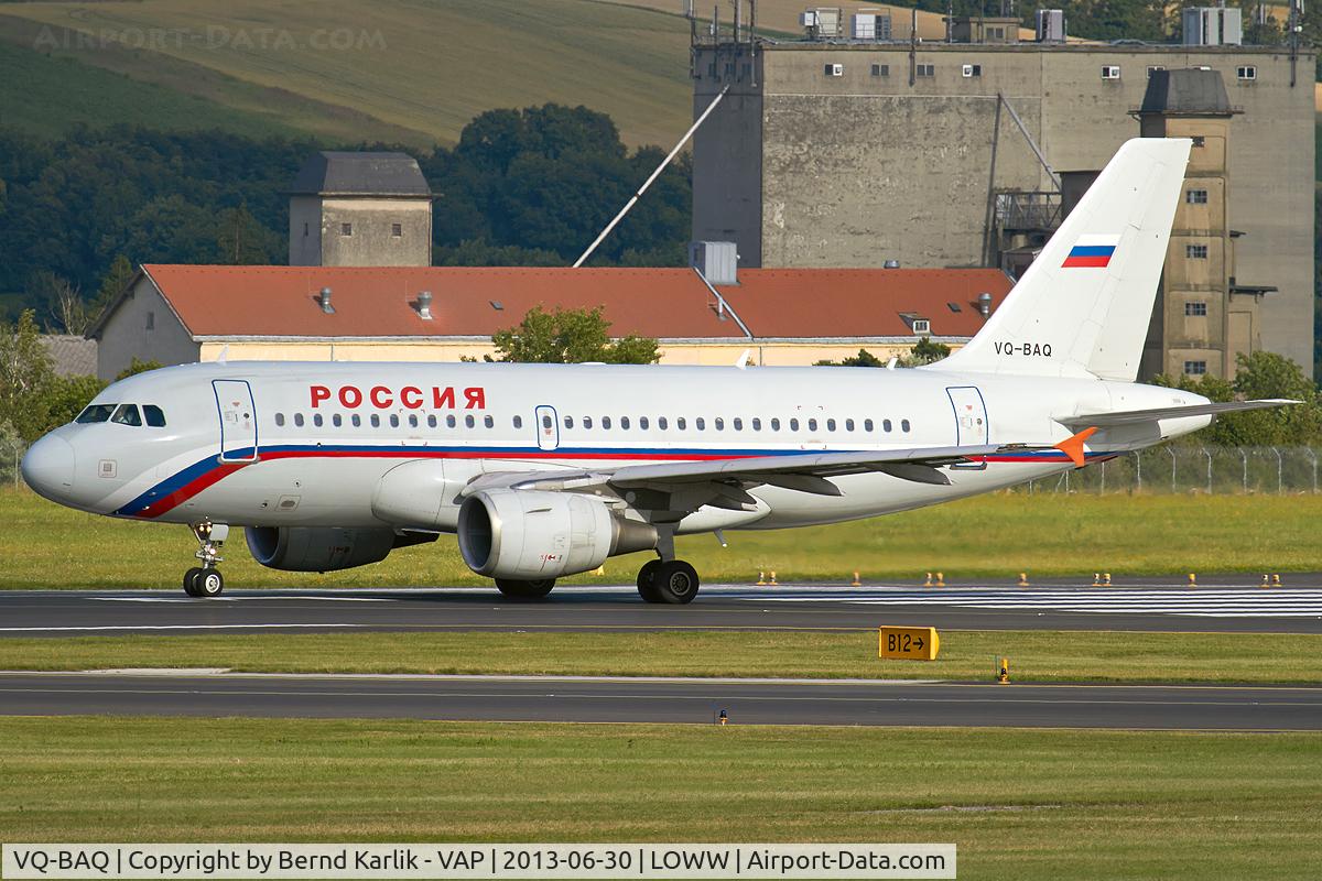 VQ-BAQ, 2001 Airbus A319-111 C/N 1560, Rwy 34