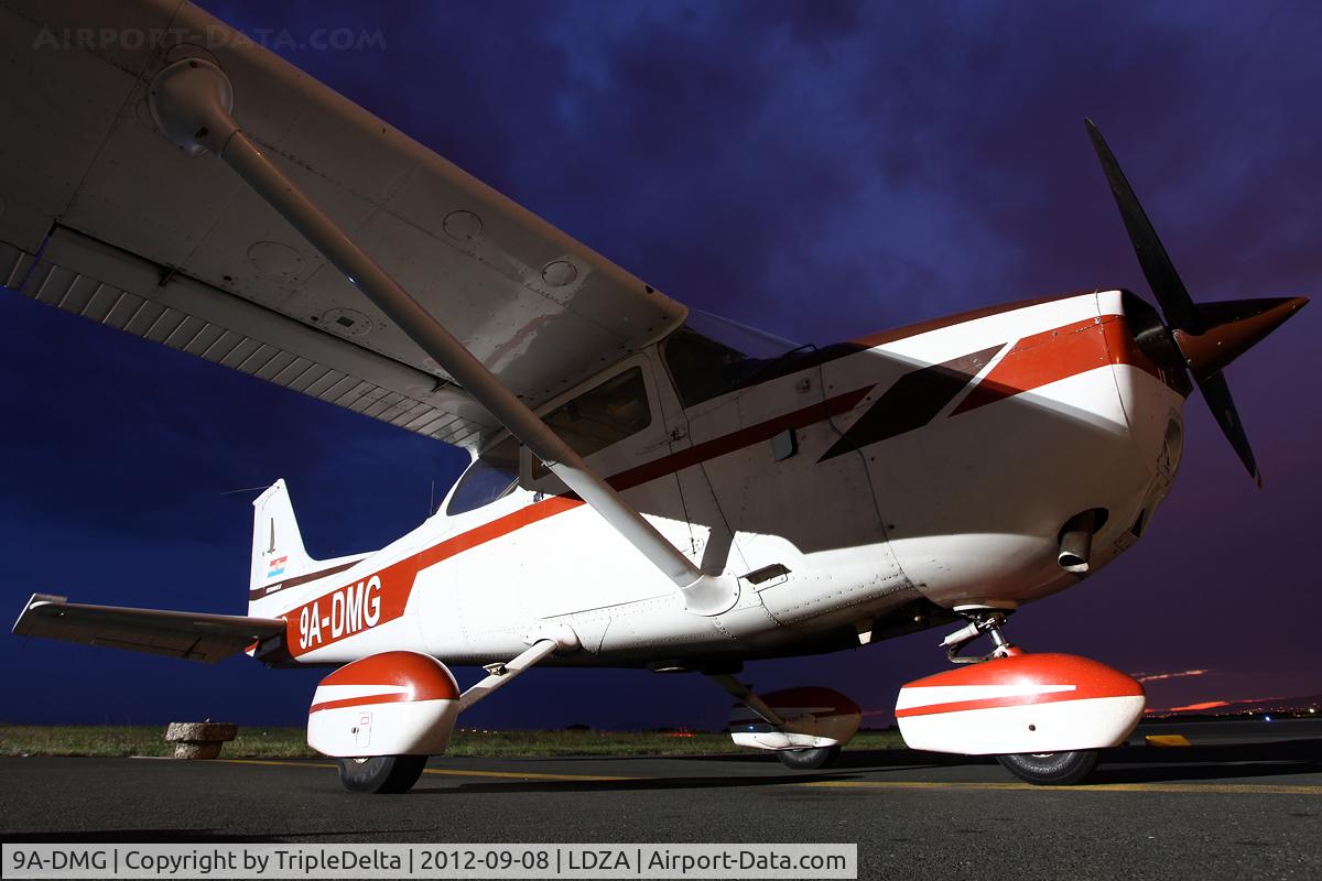 9A-DMG, 1979 Cessna 172N C/N 17272625, Cooling down at Pleso Airport after a short late afternoon hop from nearby Lucko Airfield.