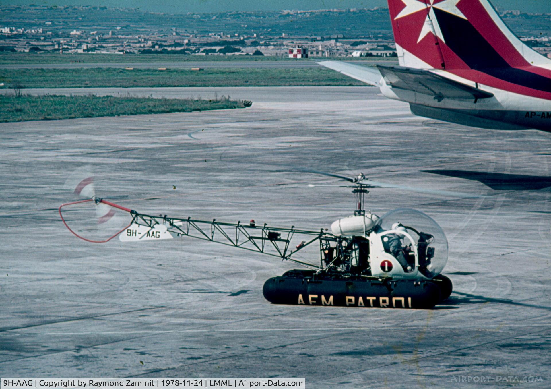 9H-AAG, Agusta AG-47G-2 C/N 262, Agusta Bell47G2 9H-AAG of the Armed Forces of Malta were handed over from Germany.