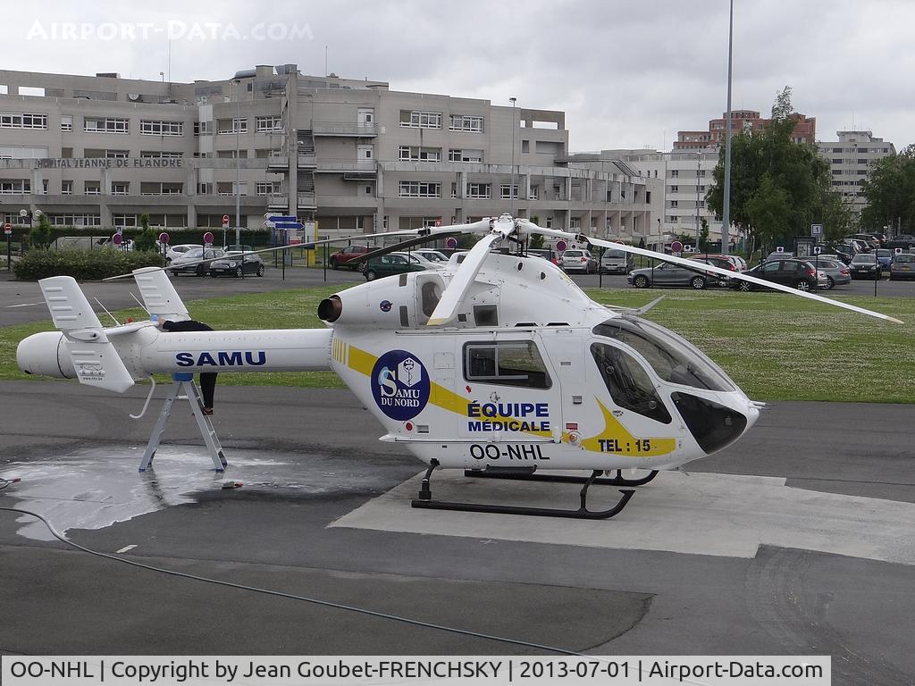OO-NHL, 2009 McDonnell Douglas MD-902 Explorer C/N 900-00119, SAMU 59   DZ Lille hospital