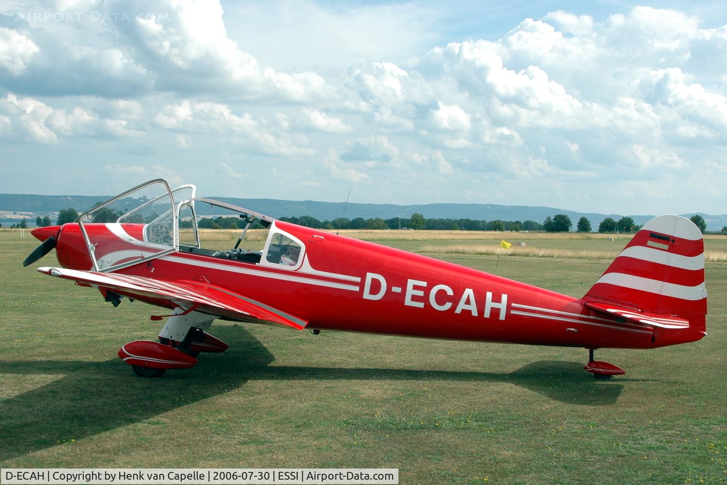 D-ECAH, 1959 Klemm Kl-107B C/N 126, Klemm Kl107B parked on the airfield of Visingsö Island, Sweden.