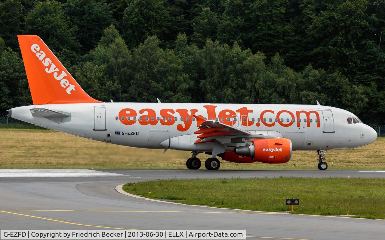 G-EZFD, 2009 Airbus A319-111 C/N 3810, departure via RW24