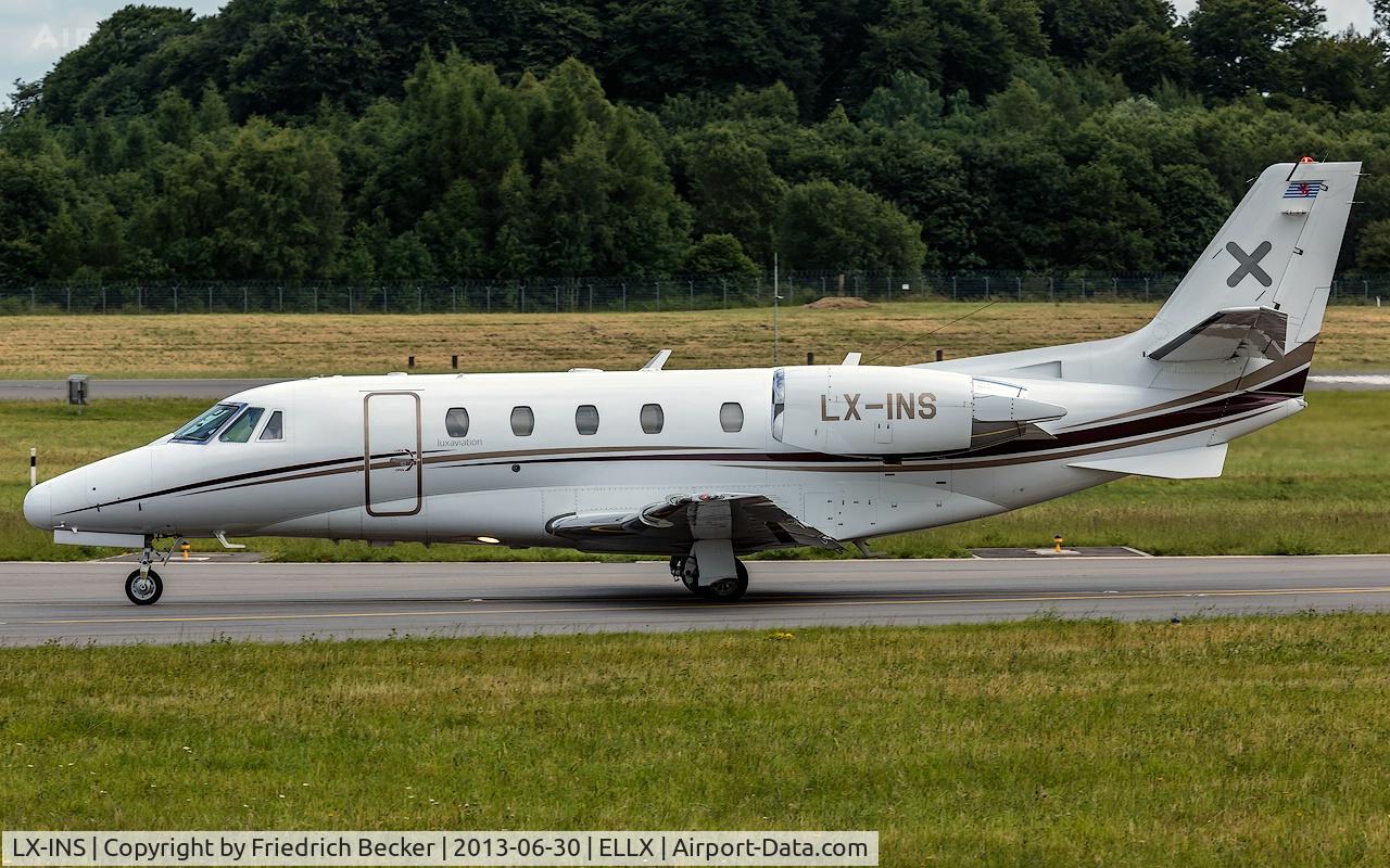 LX-INS, 2007 Cessna 560 Citation Excel C/N 560-5727, taxying to the active