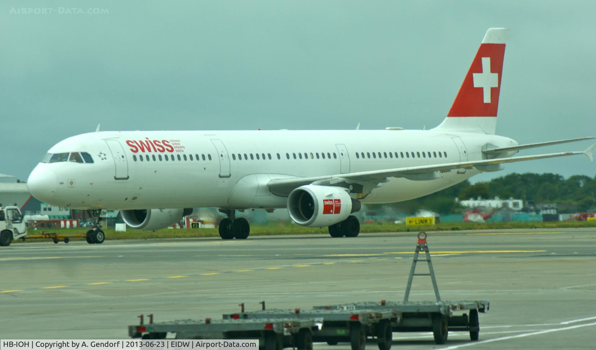 HB-IOH, 1997 Airbus A321-111 C/N 664, Swiss, seen here at Dublin(EIDW)