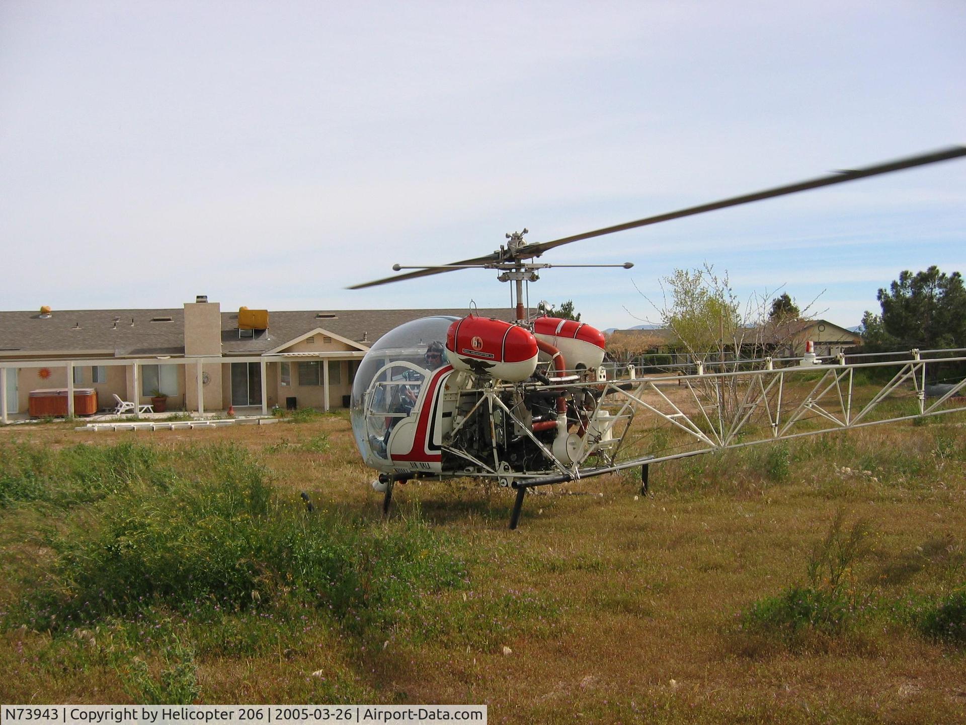 N73943, 1963 Bell 47G-4 C/N 2862, N73943