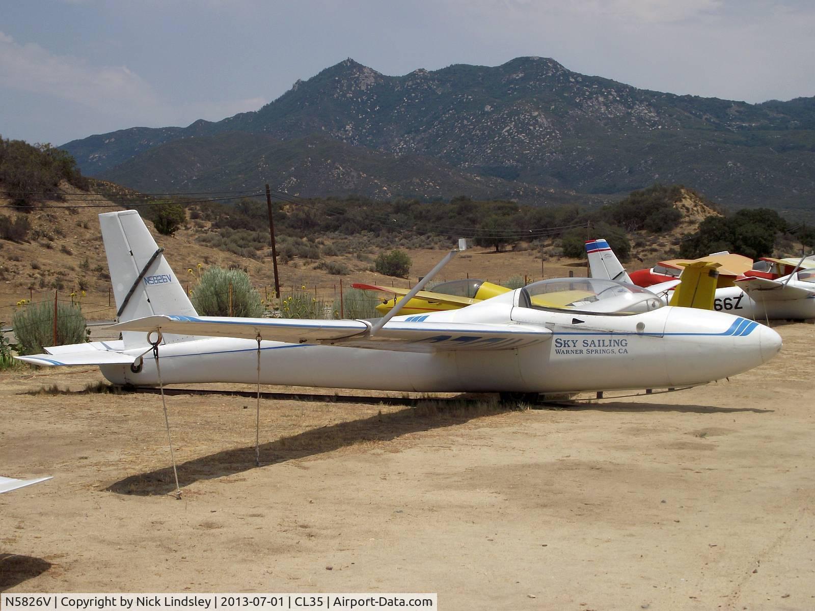 N5826V, 1964 Schweizer SGS 2-32 C/N 3, Schweizer 2-32 Warner Springs, California