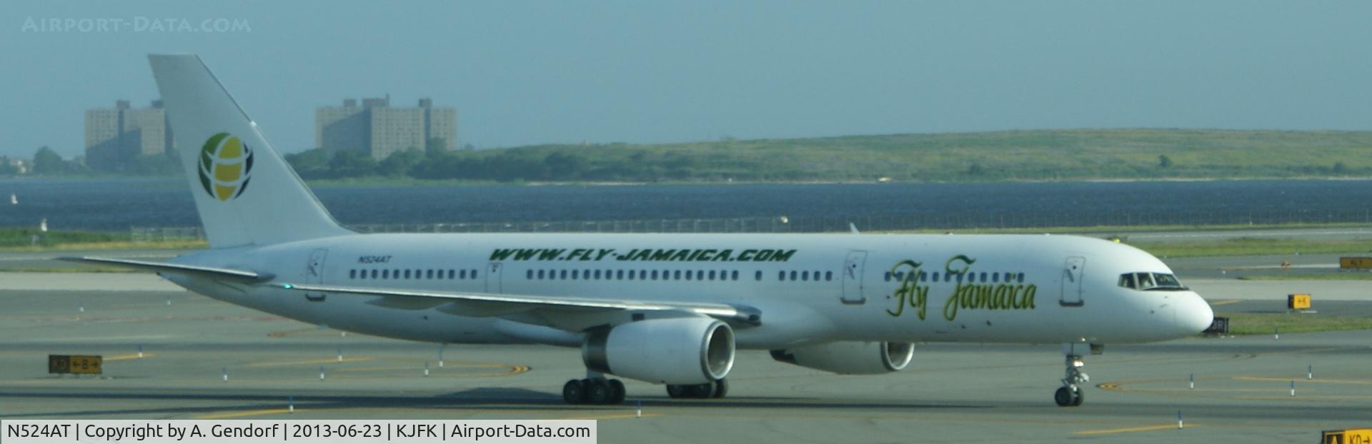 N524AT, 1999 Boeing 757-23N C/N 30233, Fly Jamaica, seen here taxiing at New York - JFK(KJFK)