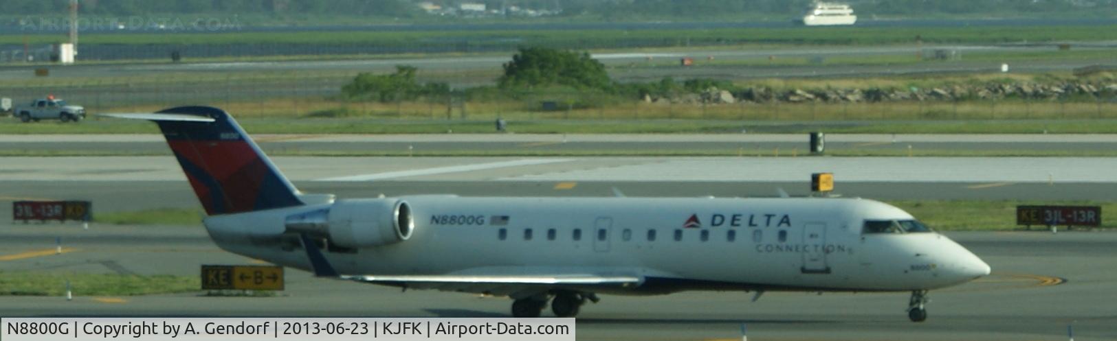 N8800G, 2003 Canadair CRJ-440 (CL-600-2B19) Regional Jet C/N 7800, Pinnacle Airlines (Delta Connection cs.), seen here at New York - JFK(KJFK)