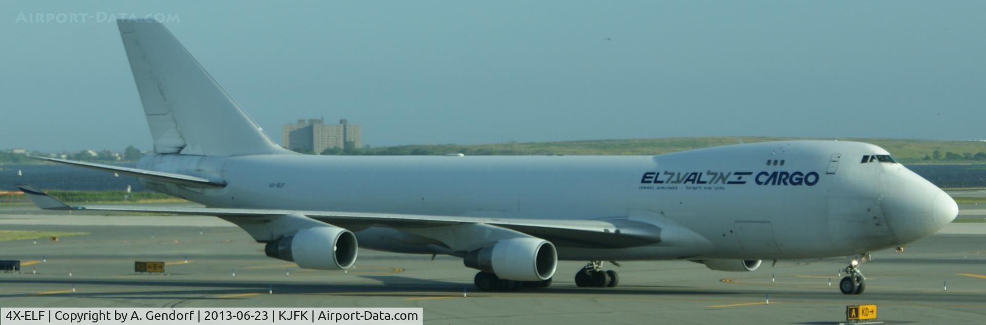 4X-ELF, 1994 Boeing 747-412F C/N 26563, EL AL Cargo, seen here after landing at New York - JFK(KJFK)