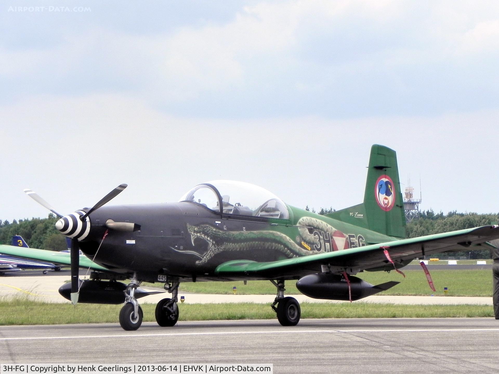 3H-FG, Pilatus PC-7 Turbo Trainer C/N 445, Airforcedays 14/15 June 2013 Volkel AFB ; PC-7