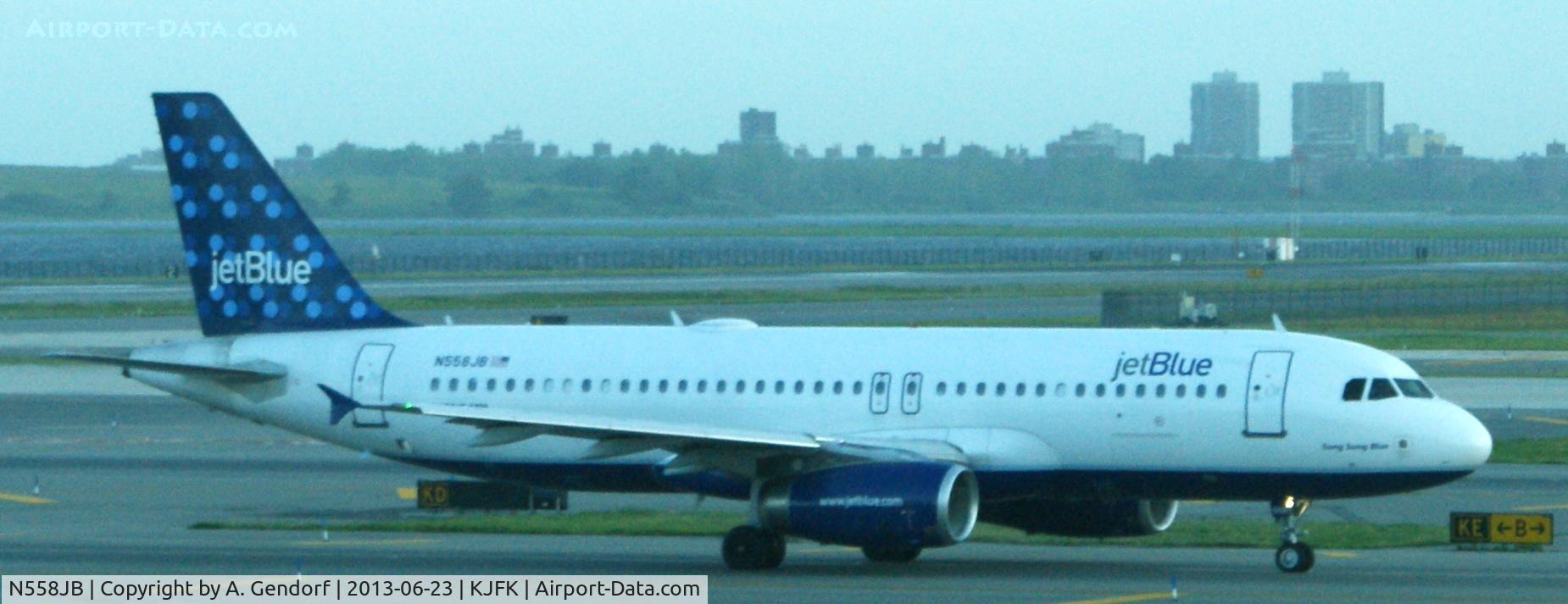 N558JB, 2003 Airbus A320-232 C/N 1915, Jet Blue, seen here taxiing at New York - JFK(KJFK)