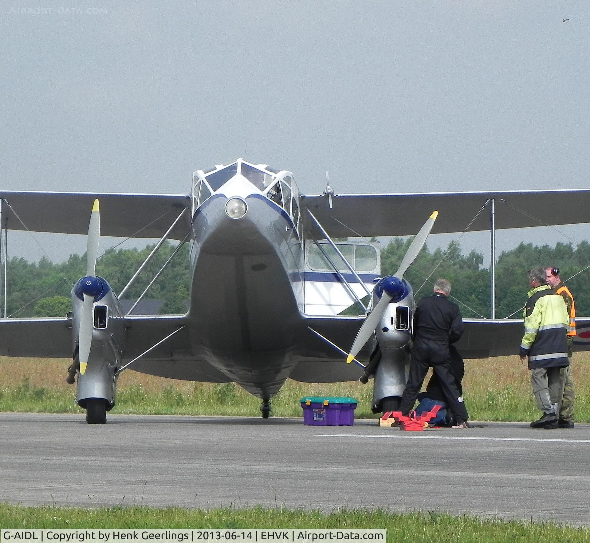 G-AIDL, 1946 De Havilland DH-89A Dominie/Dragon Rapide 6 C/N 6968, Airforcedays 14/15 June 2013 Volkel AFB