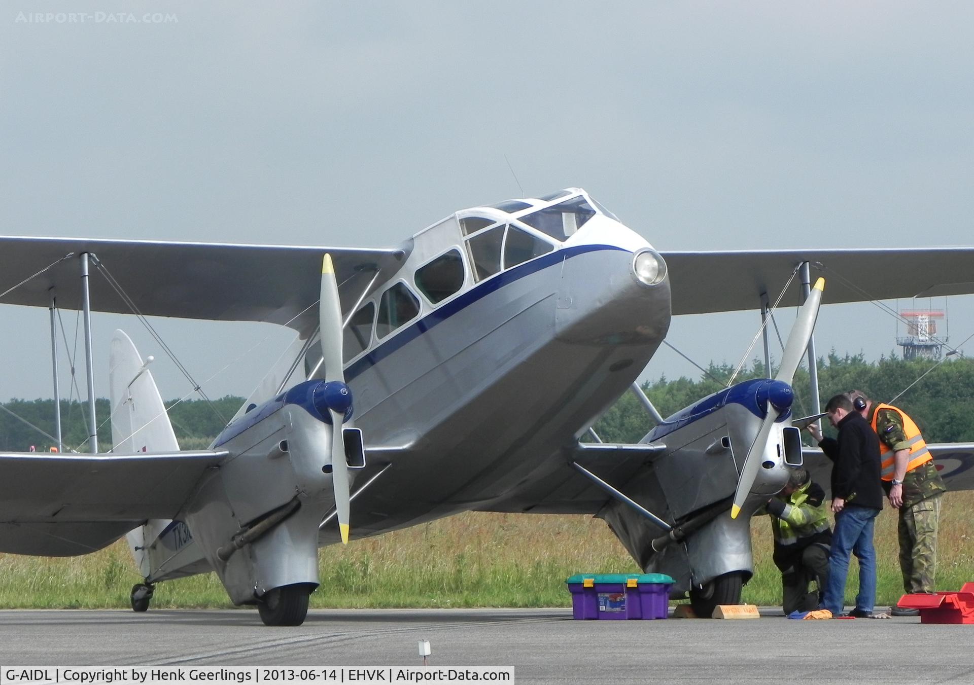 G-AIDL, 1946 De Havilland DH-89A Dominie/Dragon Rapide 6 C/N 6968, Airforcedays 14/15 June 2013 Volkel AFB