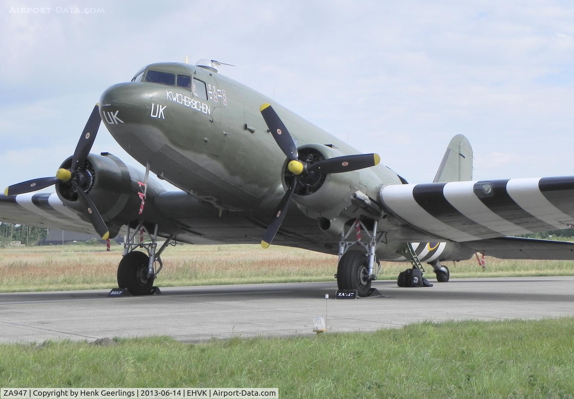 ZA947, 1943 Douglas C-47A-60-DL Dakota III C/N 10200, Airforcedays 14/15 June 2013 Volkel AFB