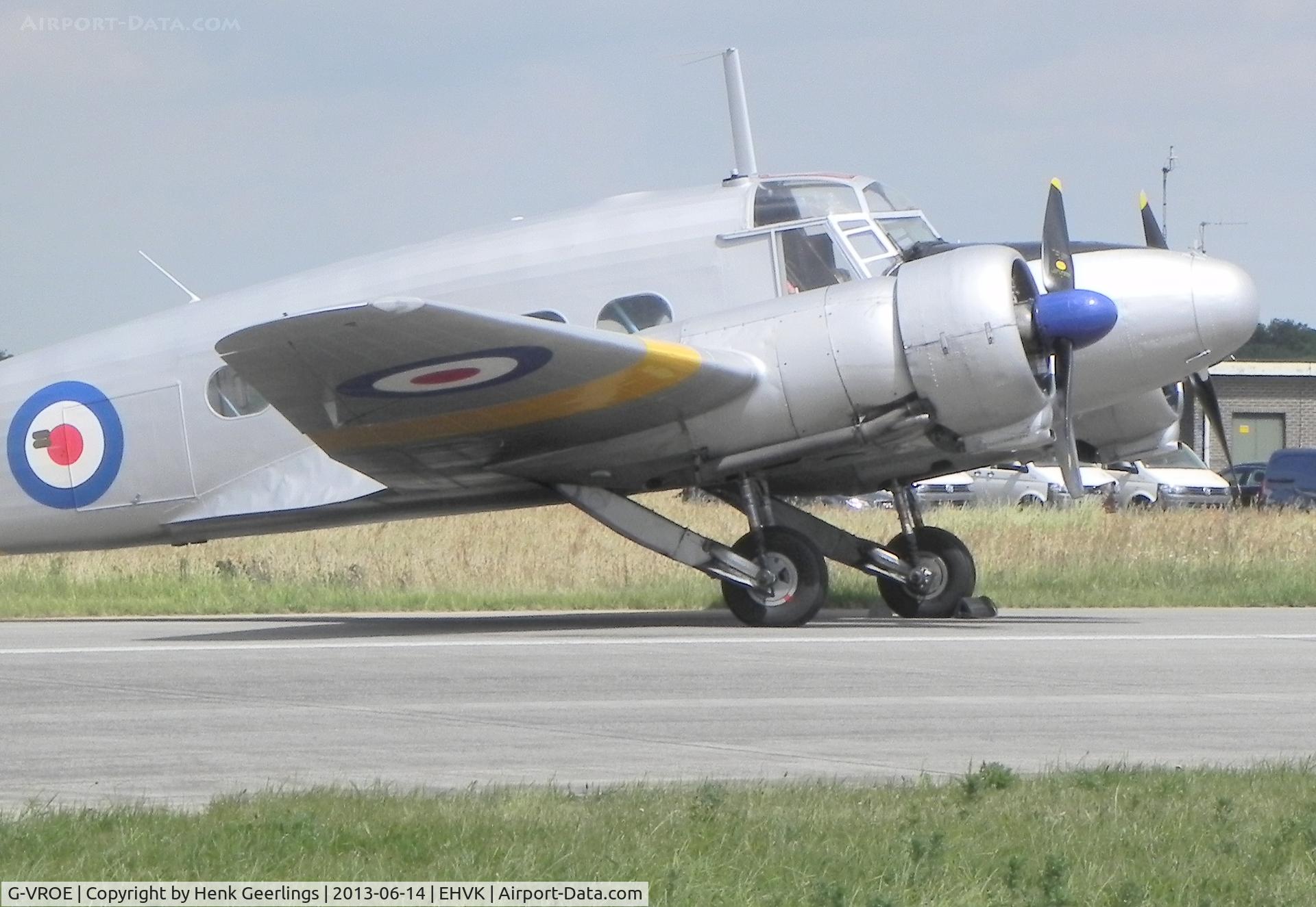 G-VROE, 1950 Avro 652A Anson T.21 C/N 3634, Airforcedays 14/15 June 2013 Volkel AFB