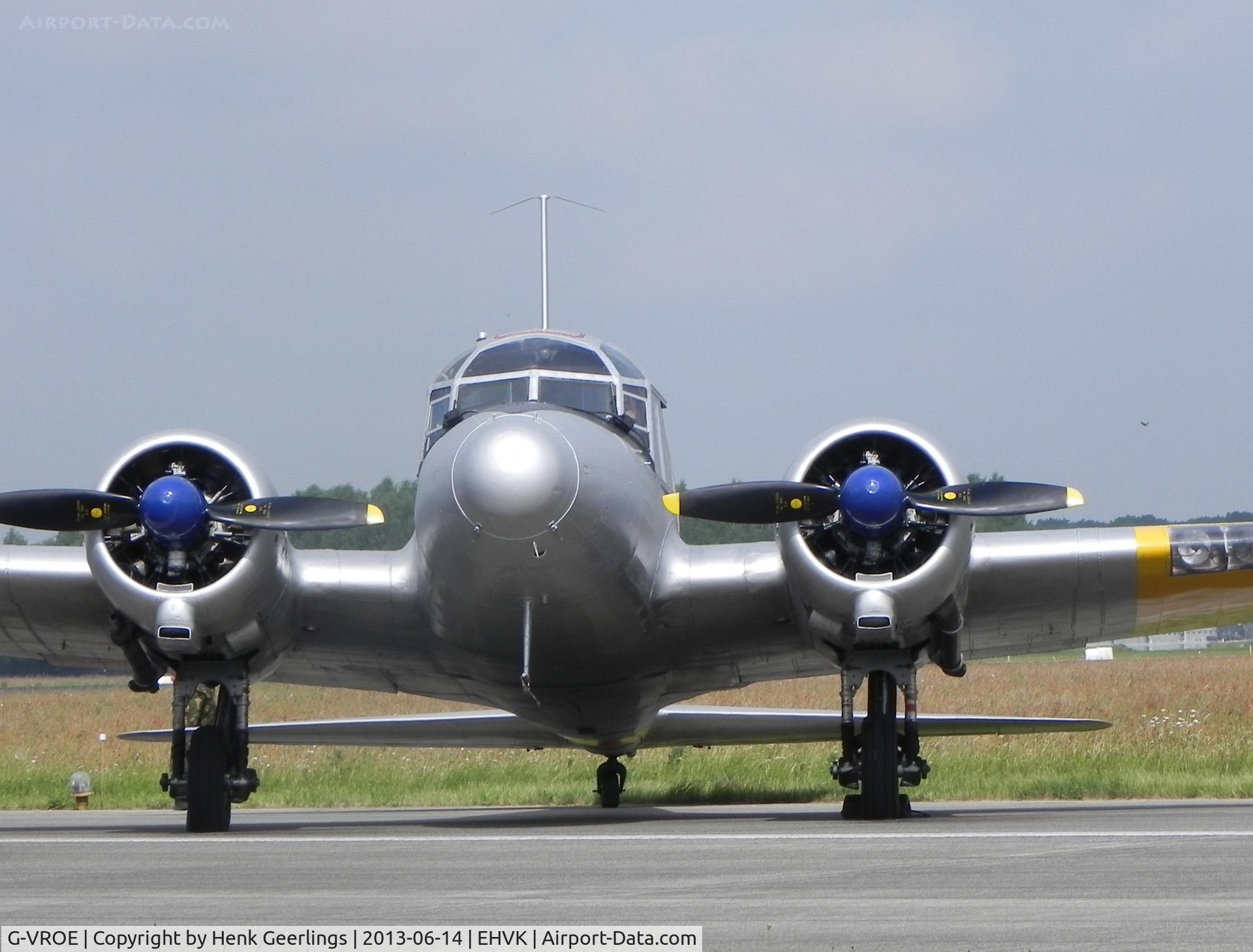 G-VROE, 1950 Avro 652A Anson T.21 C/N 3634, Airforcedays 14/15 June 2013 Volkel AFB