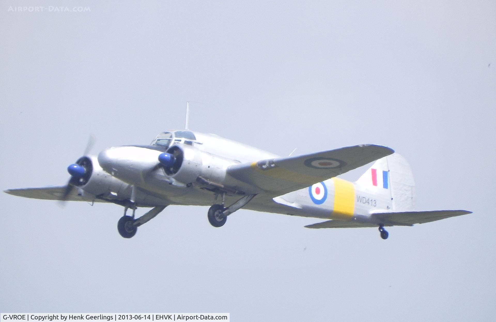 G-VROE, 1950 Avro 652A Anson T.21 C/N 3634, Airforcedays 14/15 June 2013 Volkel AFB
