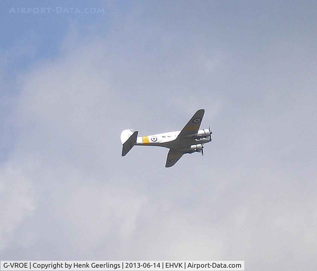 G-VROE, 1950 Avro 652A Anson T.21 C/N 3634, Airforcedays 14/15 June 2013 Volkel AFB