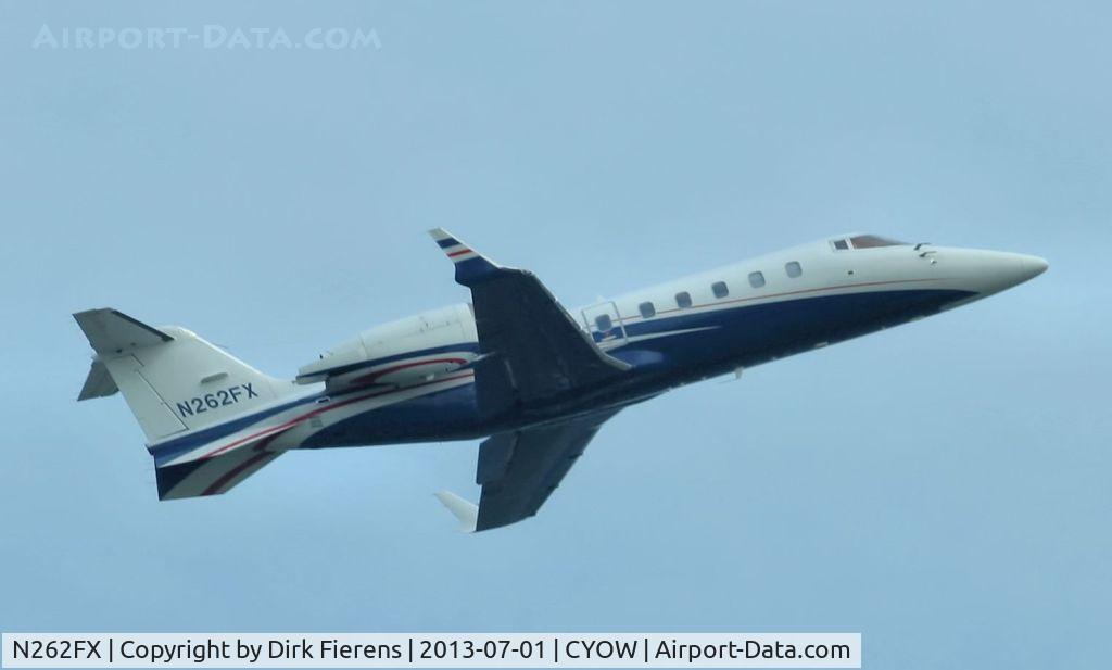 N262FX, 2007 Learjet Inc 60 C/N 323, Leaving for New Bedford from Ottawa on rwy 7.