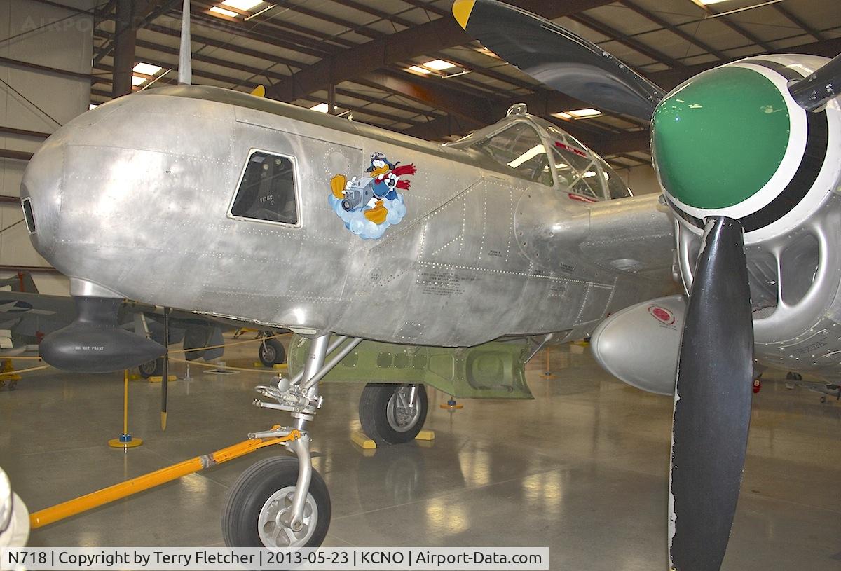 N718, 1944 Lockheed P-38L C/N 8187, At Yanks Air Museum , Chino , California