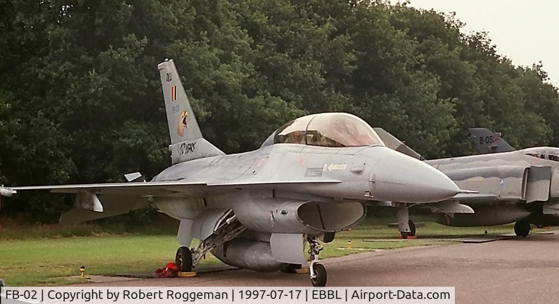 FB-02, 1979 SABCA F-16B Fighting Falcon C/N 6J-2, 10 years OCU.