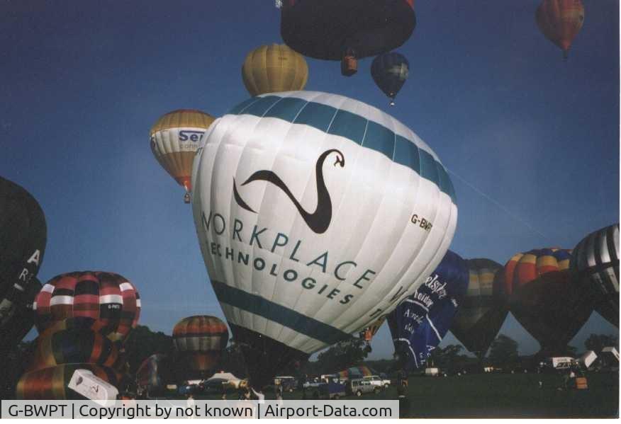 G-BWPT, 1996 Cameron Balloons N-90 C/N 3838, Cameron N90, Hyperlast top1/3, and one of the very first to be built with rapid deflation system. Originaly sponsored by 