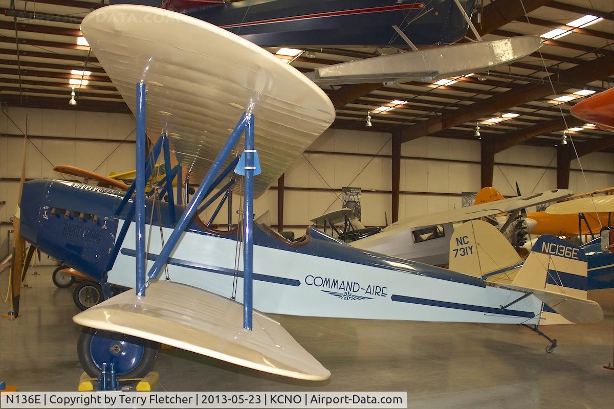 N136E, 1928 Command-aire 3C-3 C/N 532, At Yanks Air Museum , Chino , California