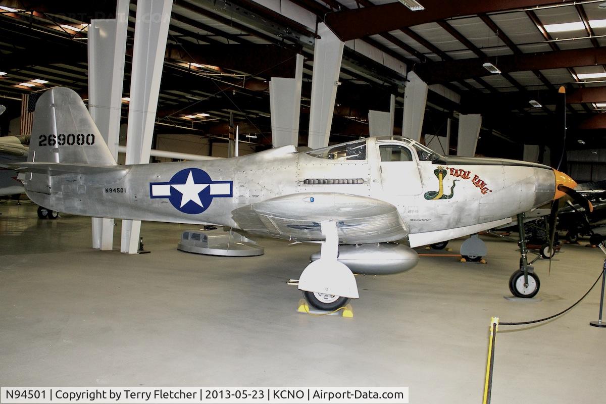 N94501, 1943 Bell P-63C Kingcobra C/N 42-69080, At Yanks Air Museum , Chino , California