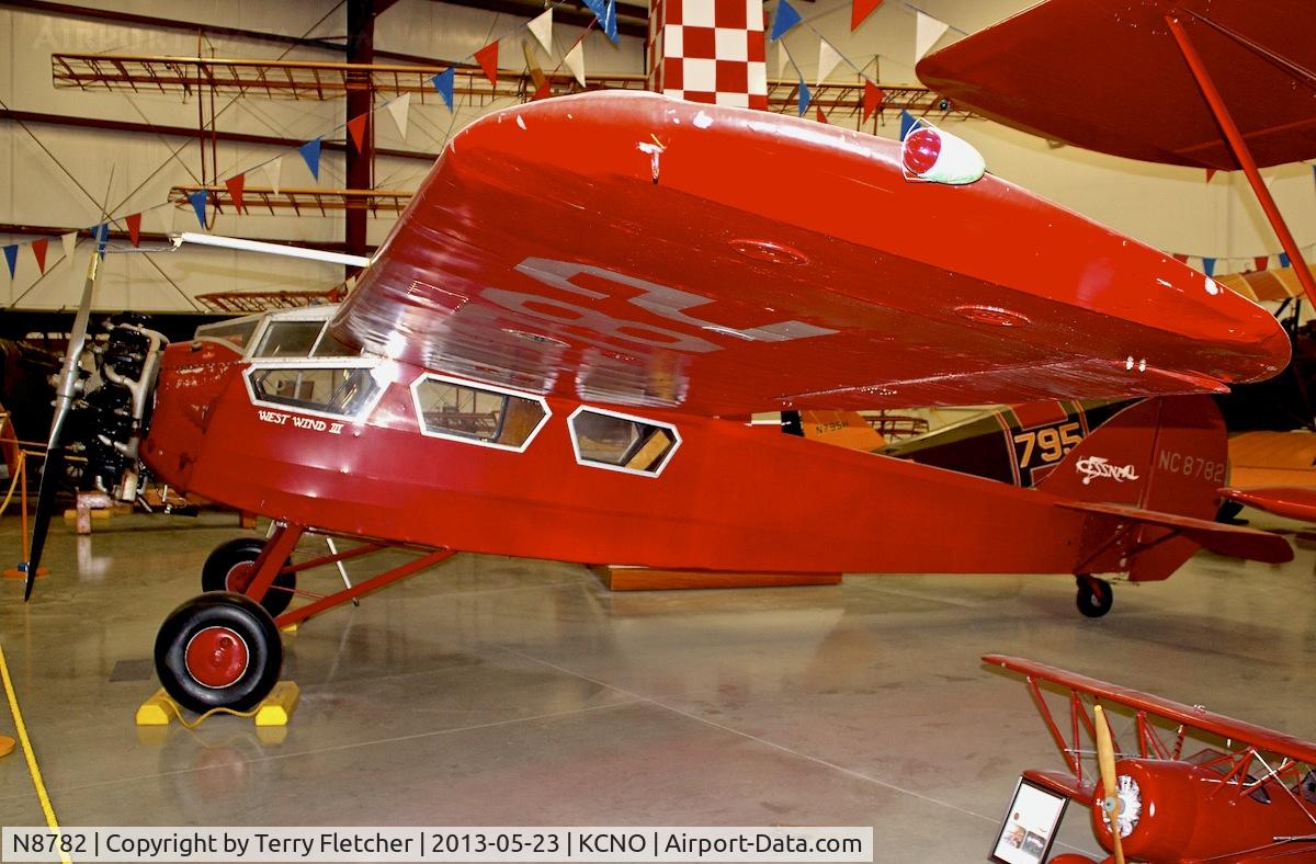N8782, 1929 Cessna AW C/N 167, At Yanks Air Museum , Chino , California