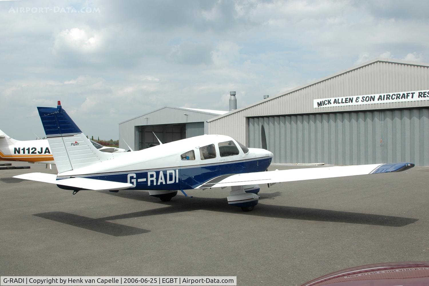 G-RADI, 1985 Piper PA-28-181 Cherokee Archer II C/N 28-8690002, Piper Archer at Turweston airfield.