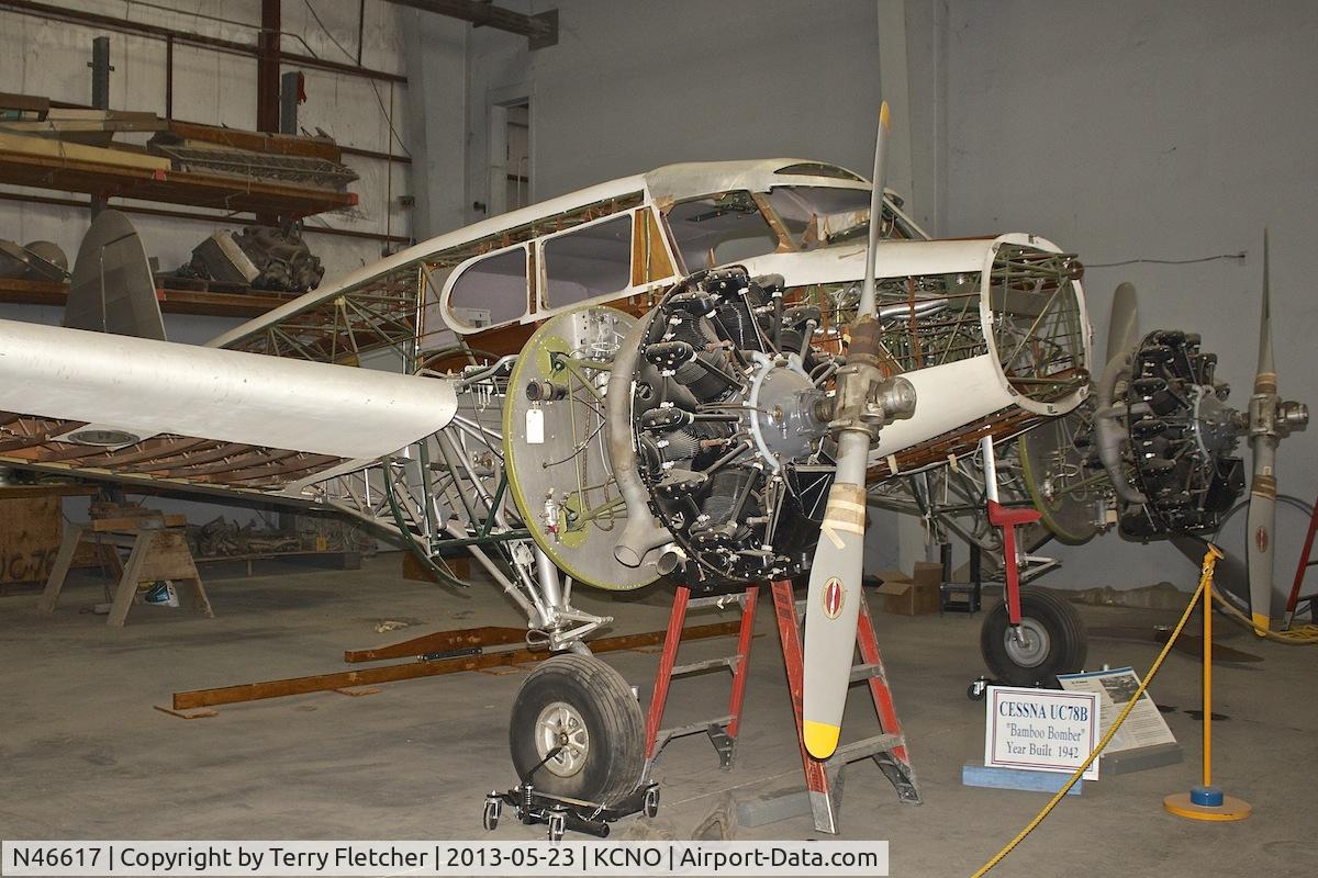 N46617, 1943 Cessna UC-78 (T-50) Bobcat C/N 5193, At Yanks Air Museum , Chino , California