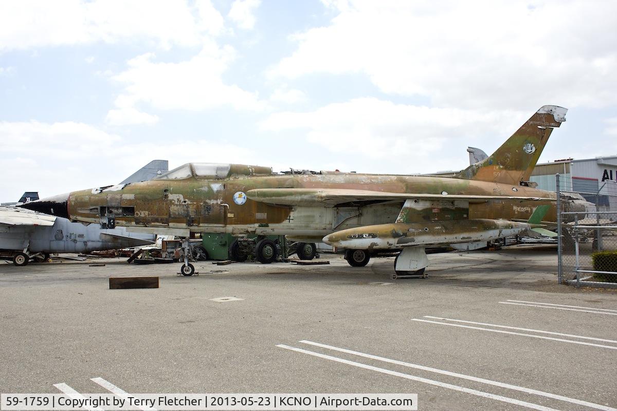 59-1759, 1959 Republic F-105D Thunderchief C/N D71, At Yanks Air Museum , Chino , California