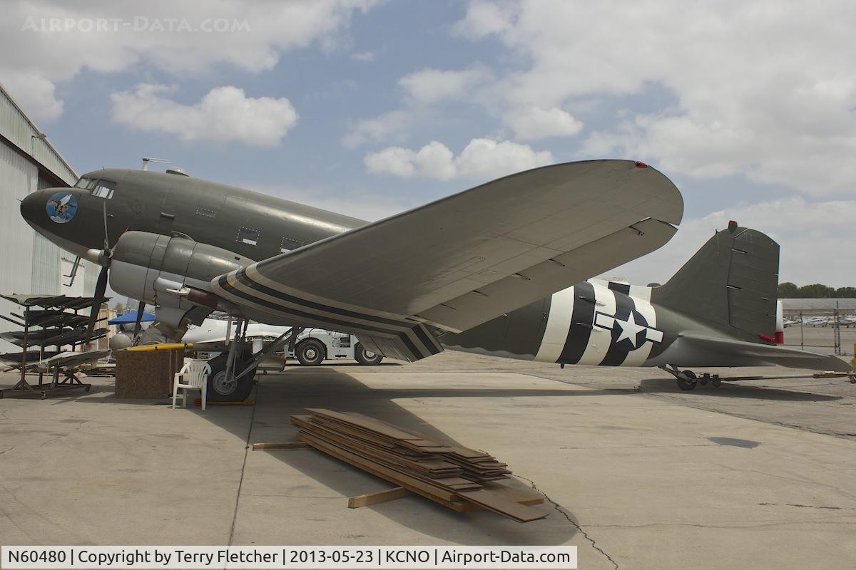 N60480, 1943 Douglas C-47A-30-DL Skytrain C/N 9530, At Yanks Air Museum , Chino , California