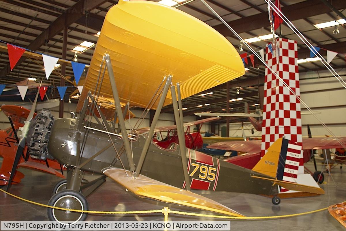 N795H, 1931 Stearman 6L Cloudboy C/N 6004, At Yanks Air Museum , Chino , California