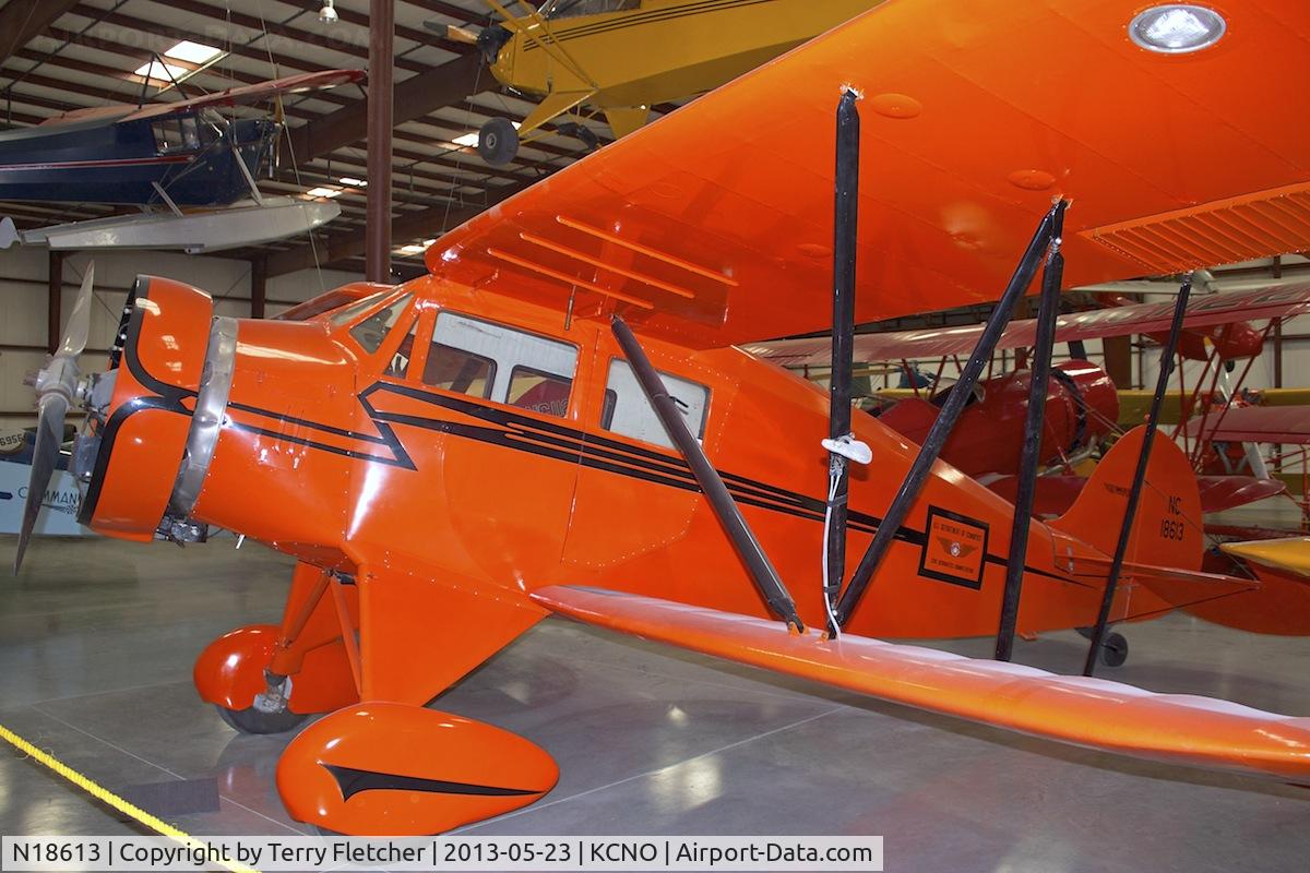 N18613, 1933 Waco UEC C/N 3684, At Yanks Air Museum , Chino , California