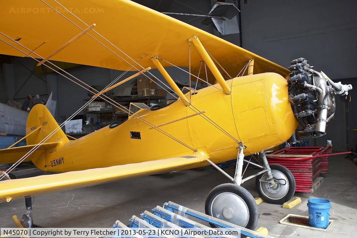 N45070, 1941 Naval Aircraft Factory N3N-3 C/N 2804, At Yanks Air Museum , Chino , California