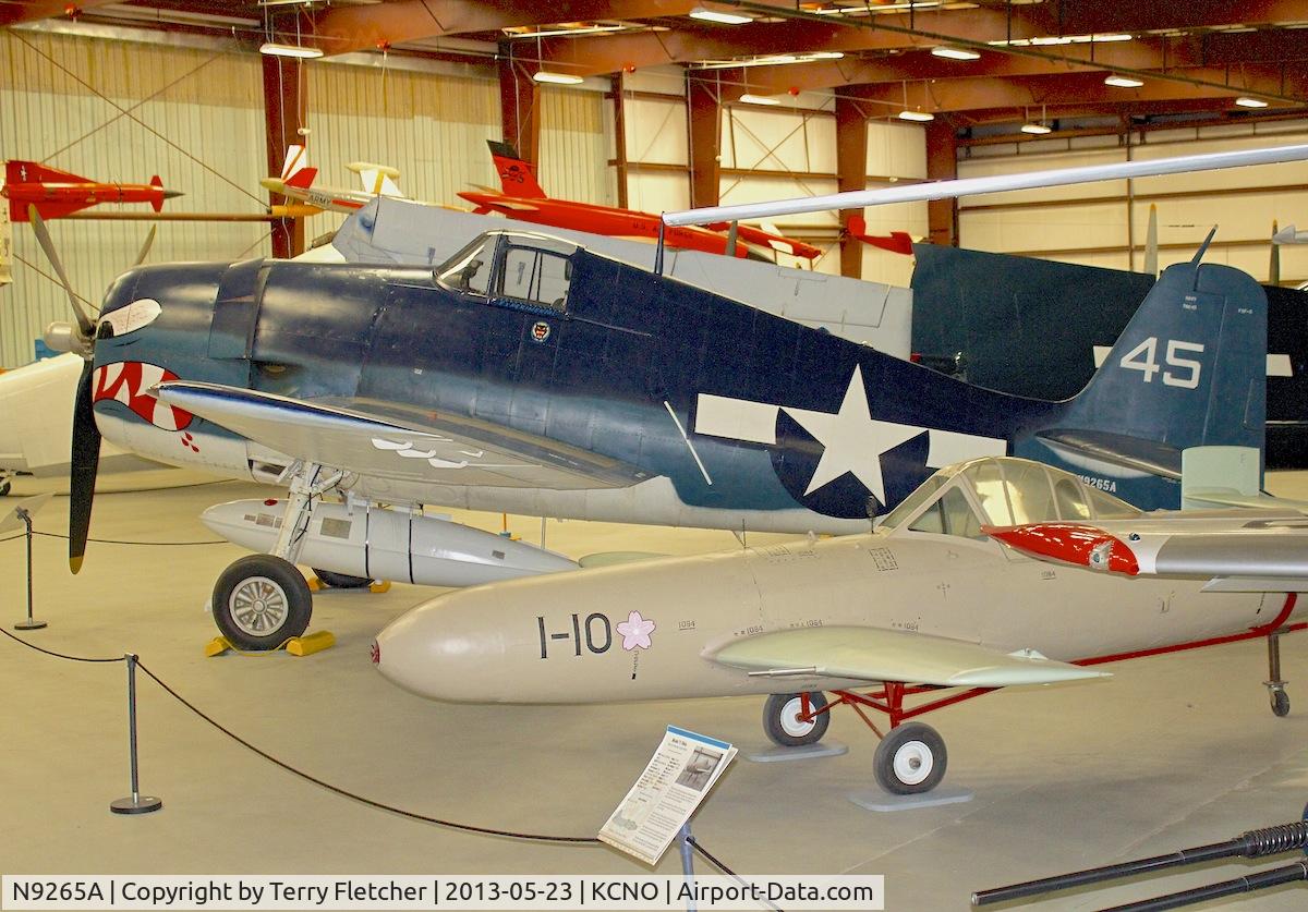 N9265A, Grumman F6F-5 Hellcat C/N A-9790, At Yanks Air Museum , Chino , California