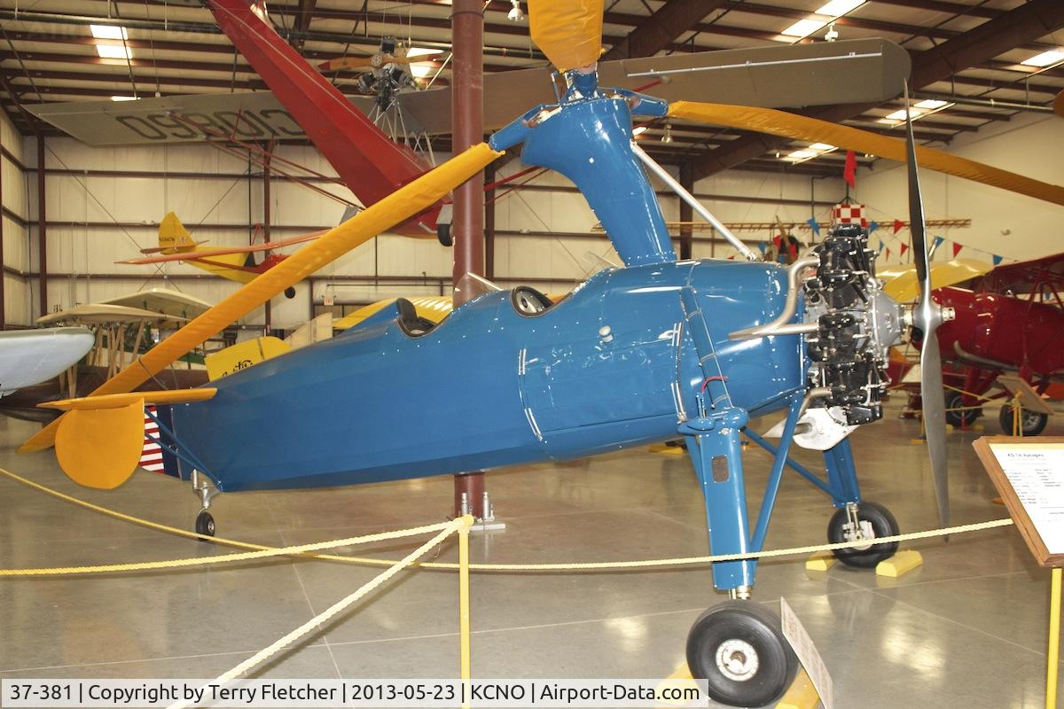 37-381, 1937 Kellett YG-1B C/N 108, At Yanks Air Museum , Chino , California