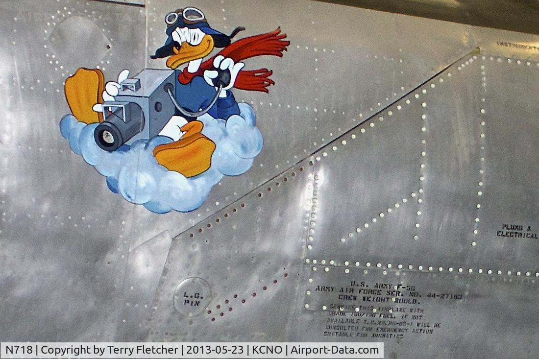 N718, 1944 Lockheed P-38L C/N 8187, At Yanks Air Museum , Chino , California