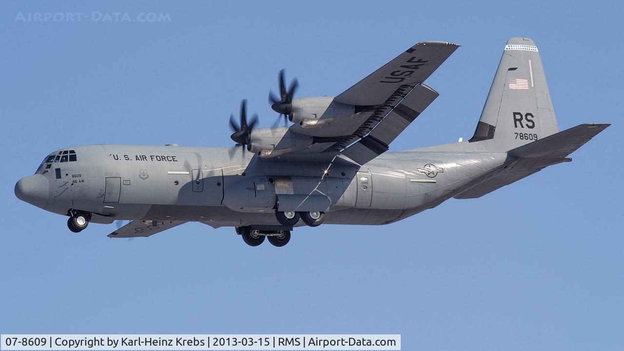07-8609, 2009 Lockheed Martin C-130J-30 Hercules C/N 382-5623, on final RW26