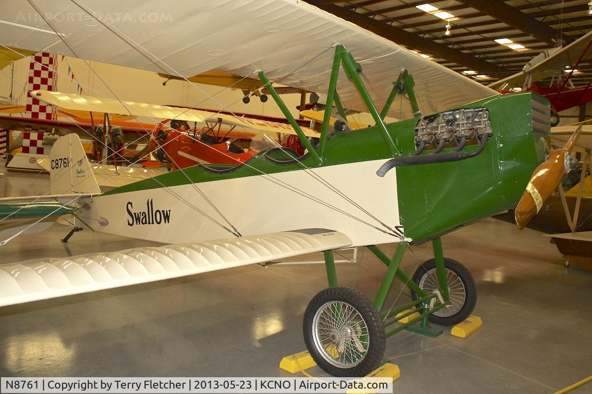 N8761, Swallow Airplane Manufacturing Co Swallow TP C/N 161, At Yanks Air Museum , Chino , California