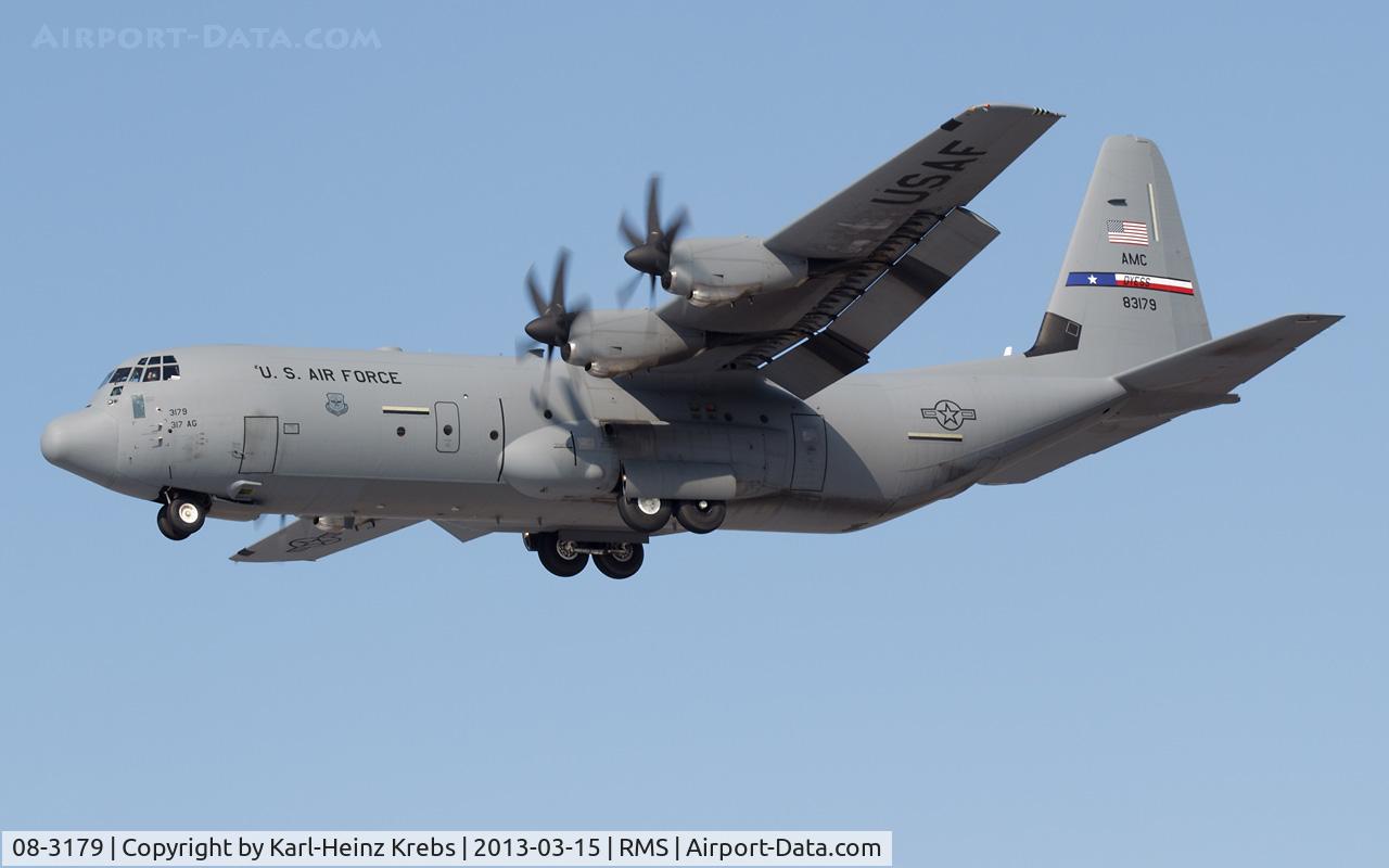 08-3179, 2011 Lockheed Martin C-130J-30 Super Hercules C/N 382-5674, on final RW26